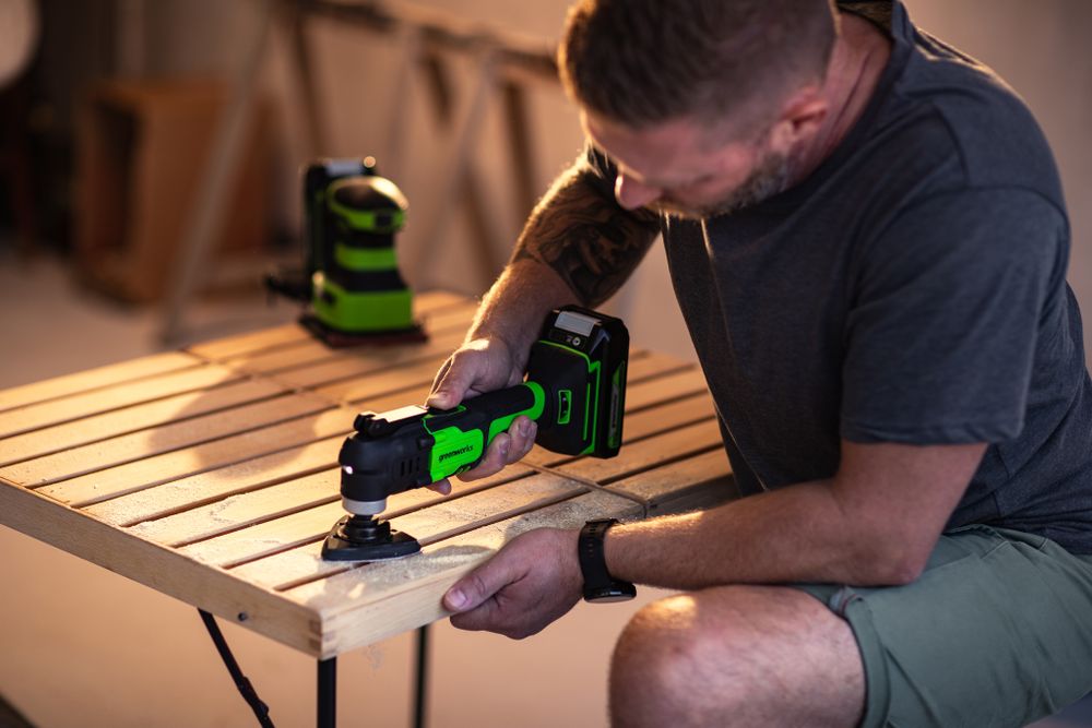 Аккумуляторный реноватор Greenworks G24MT, 3400307,24v, без АКБ и ЗУ