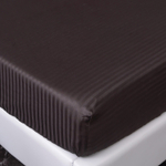 Простынь на резинке Страйп Сатин Однотонный 100% хлопок RR1CT035