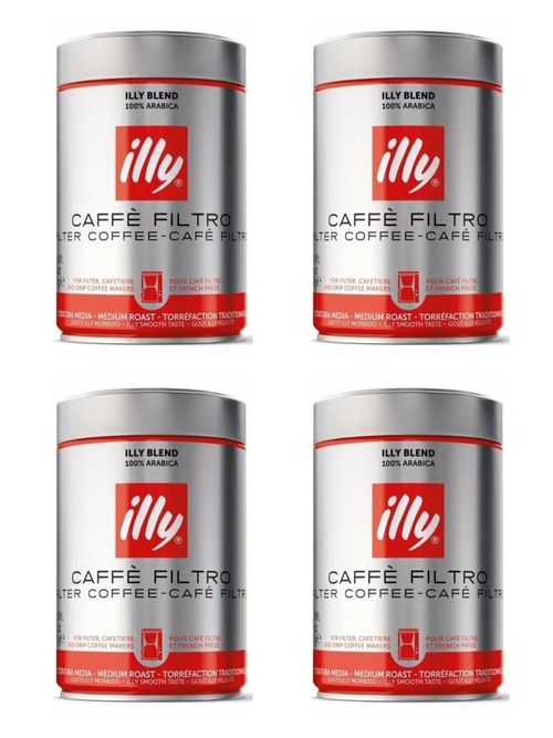 Кофе молотый ILLY FILTER средняя обжарка 250 г x 4 шт