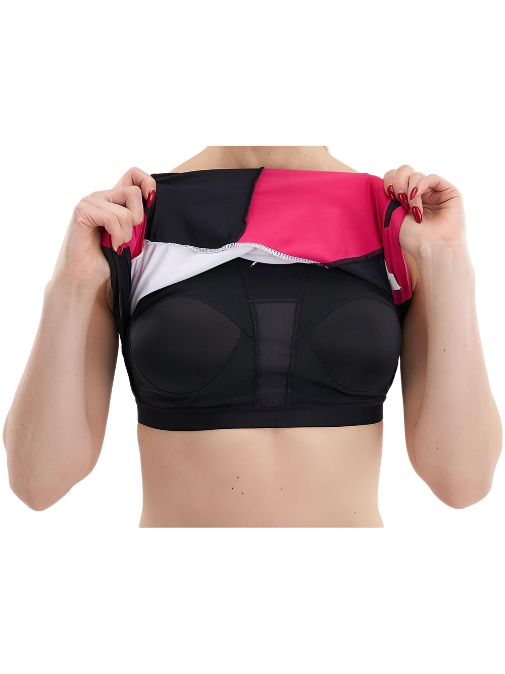 Топ бюстгальтер спортивный для фиксации экзопротезов после мастэктомии, размер M, Amoena