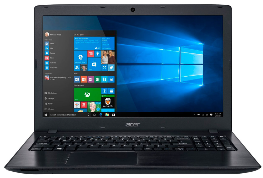 15.6" Ноутбук Acer Aspire E5-575G-55J7 (1920x1080, Intel Core i5-7200U, RAM 8ГБ, SSD 256ГБ, NVIDIA GeForce GTX 950M, Win 10 Pro)