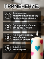 Комбо красок для свечей и гипса (розовая+голубая) 2х18мл