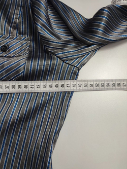 Блузка в полоску с люрексом 46 размер