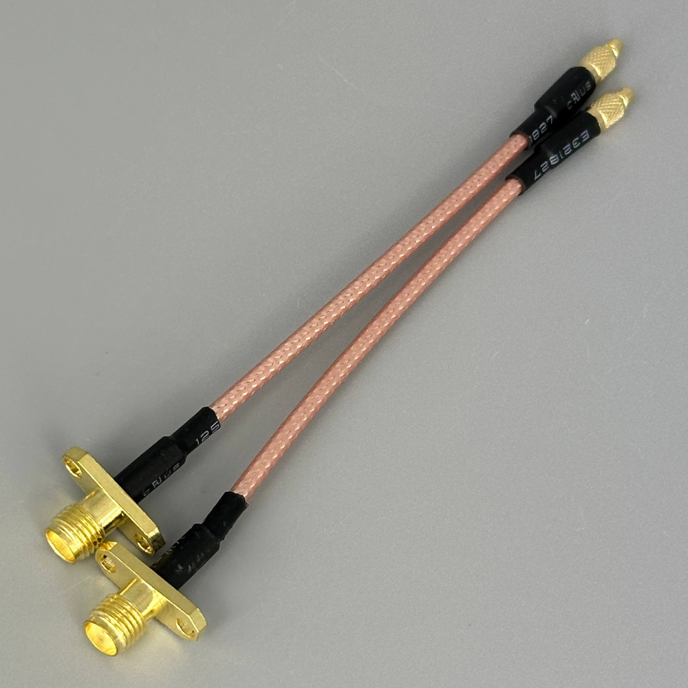 Переходники с углового MMCX на SMA длина 110 мм (2 Штуки)