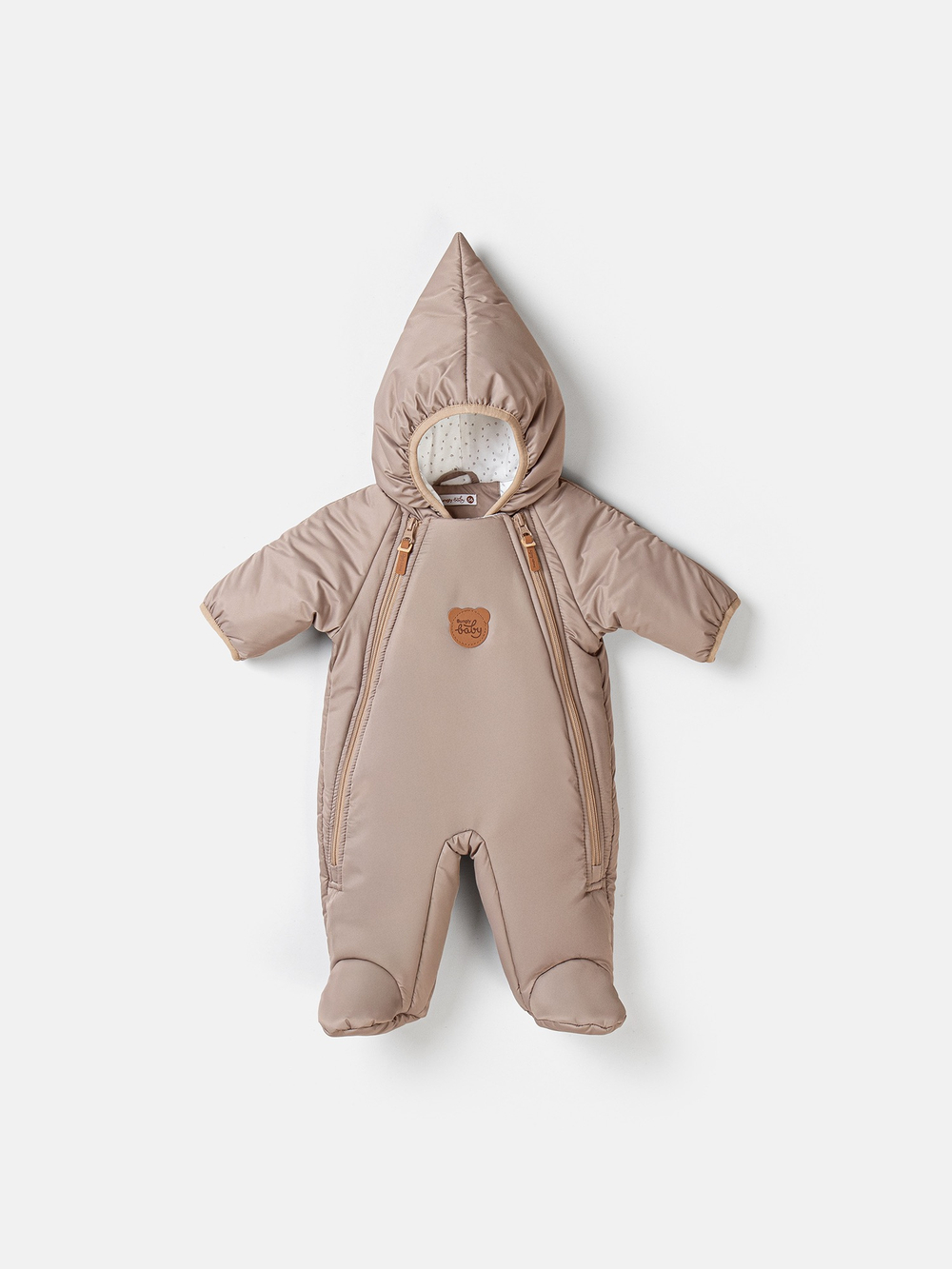 Комбинезон демисезонный с закрытой ножкой "Латте"