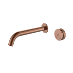Смеситель автоматический для раковины из стены на 2 отв. TECH Copper Brushed