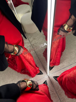 Юбка макси кружевная