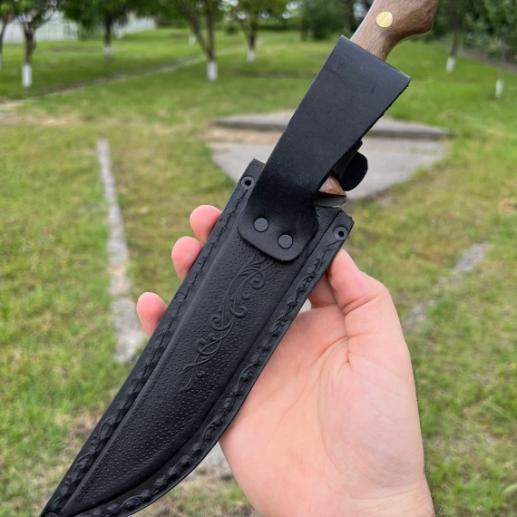 Нож кизлярский охотничий Бык Ковка Х12мф