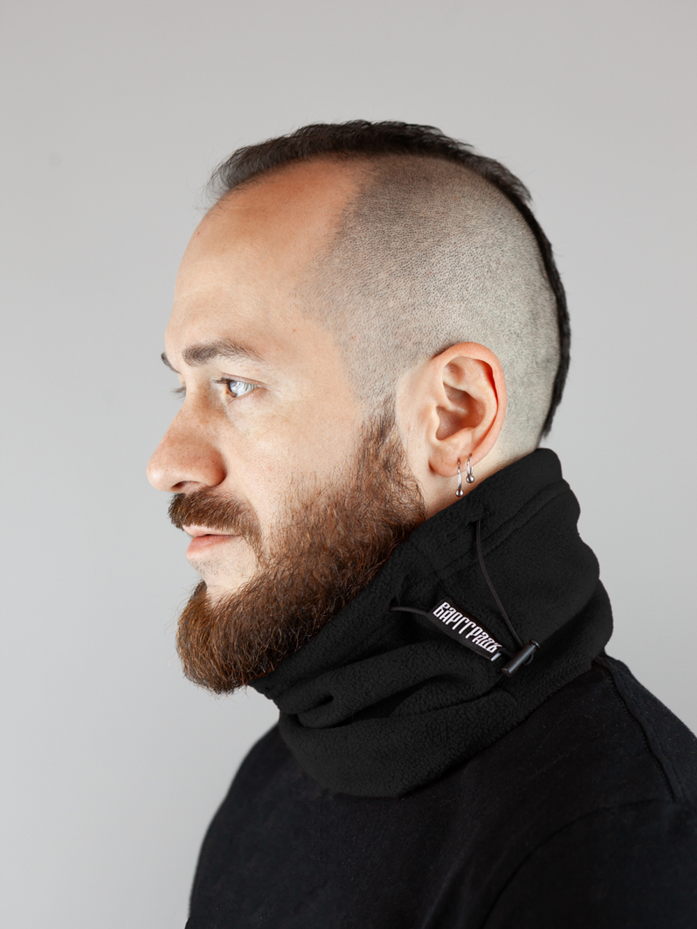 Бафф чёрный флис