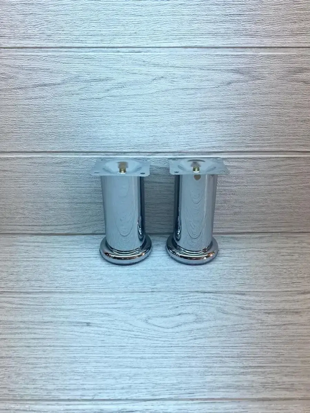 Опоры мебельные металлические хромированные 12 см