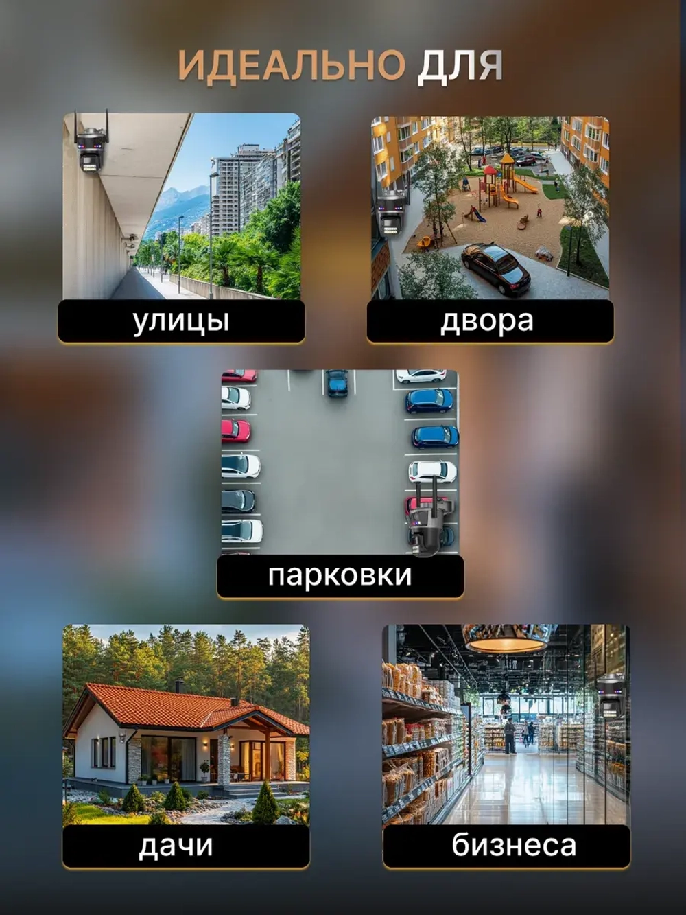Камера видеонаблюдения уличная для дома Wi-Fi + 128Гб + 3м