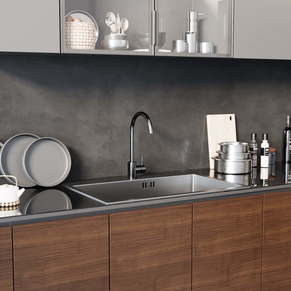 Смеситель для кухни 35k MIXLINE MLSS-0303 трубчатый излив