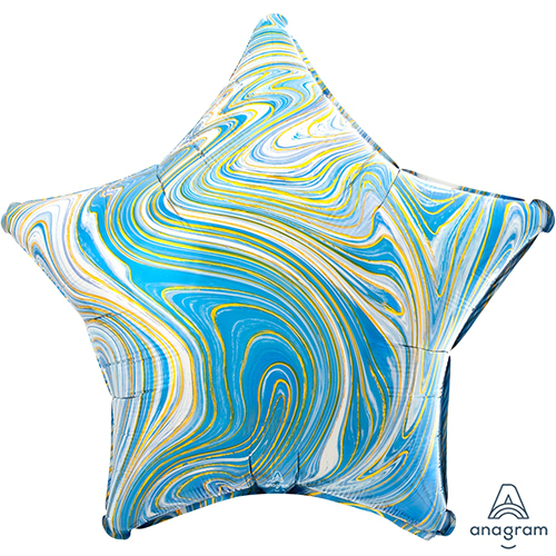 Звезда 18" Голубой мрамор Agura