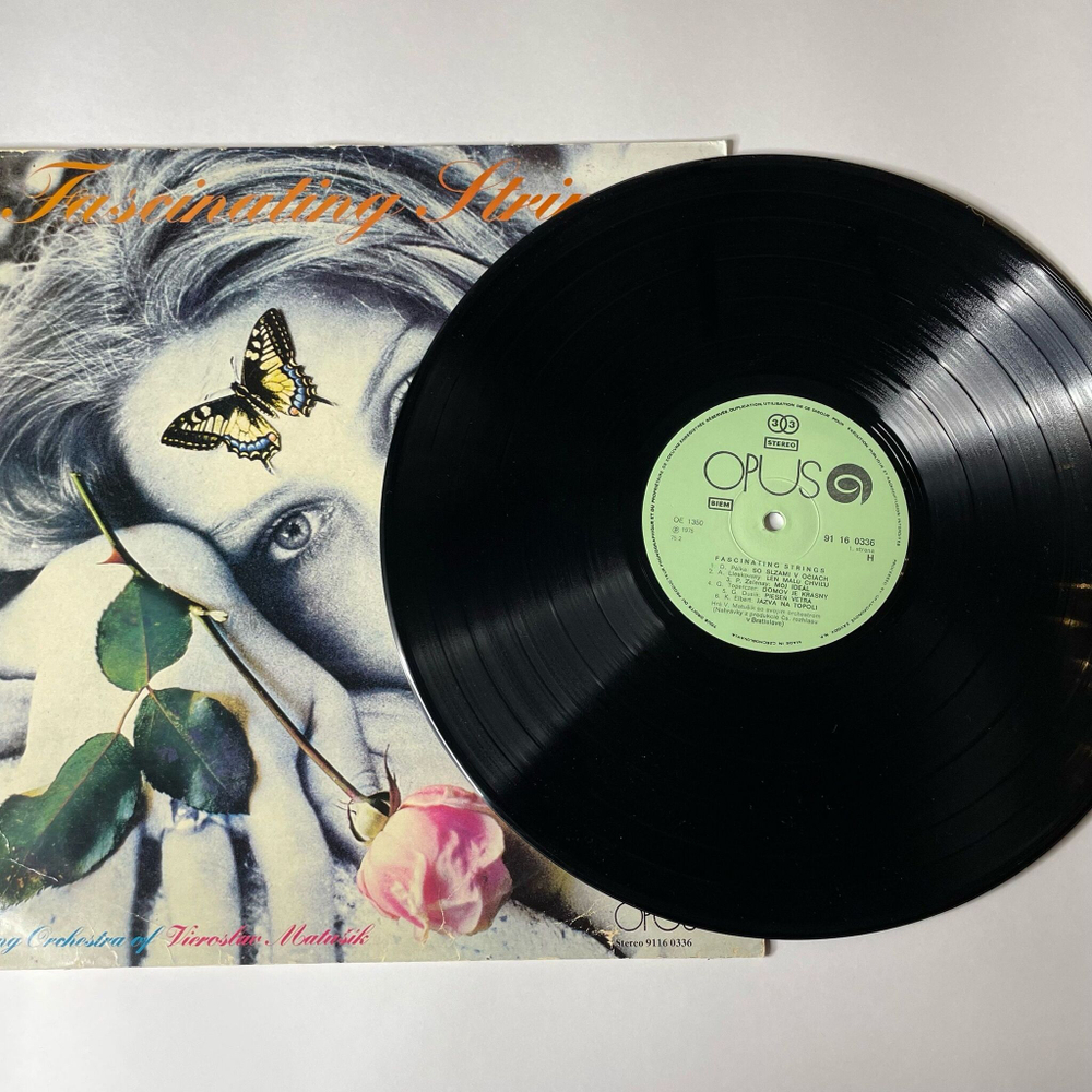 Винтажная виниловая пластинка LP The String Orchestra Of Vieroslav Matusik Fascinating Strings (Чехословакия 1976)