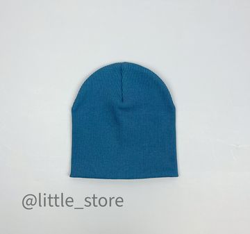 Шапка "Simple" двухслойная, Синий камень