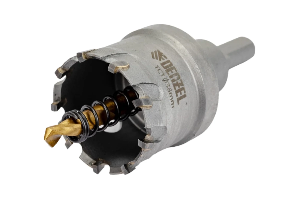 Коронка твердосплавная по металлу 38 мм DENZEL 724012