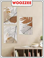 Набор постеров "Абстракции с листьями 7" 3 шт.