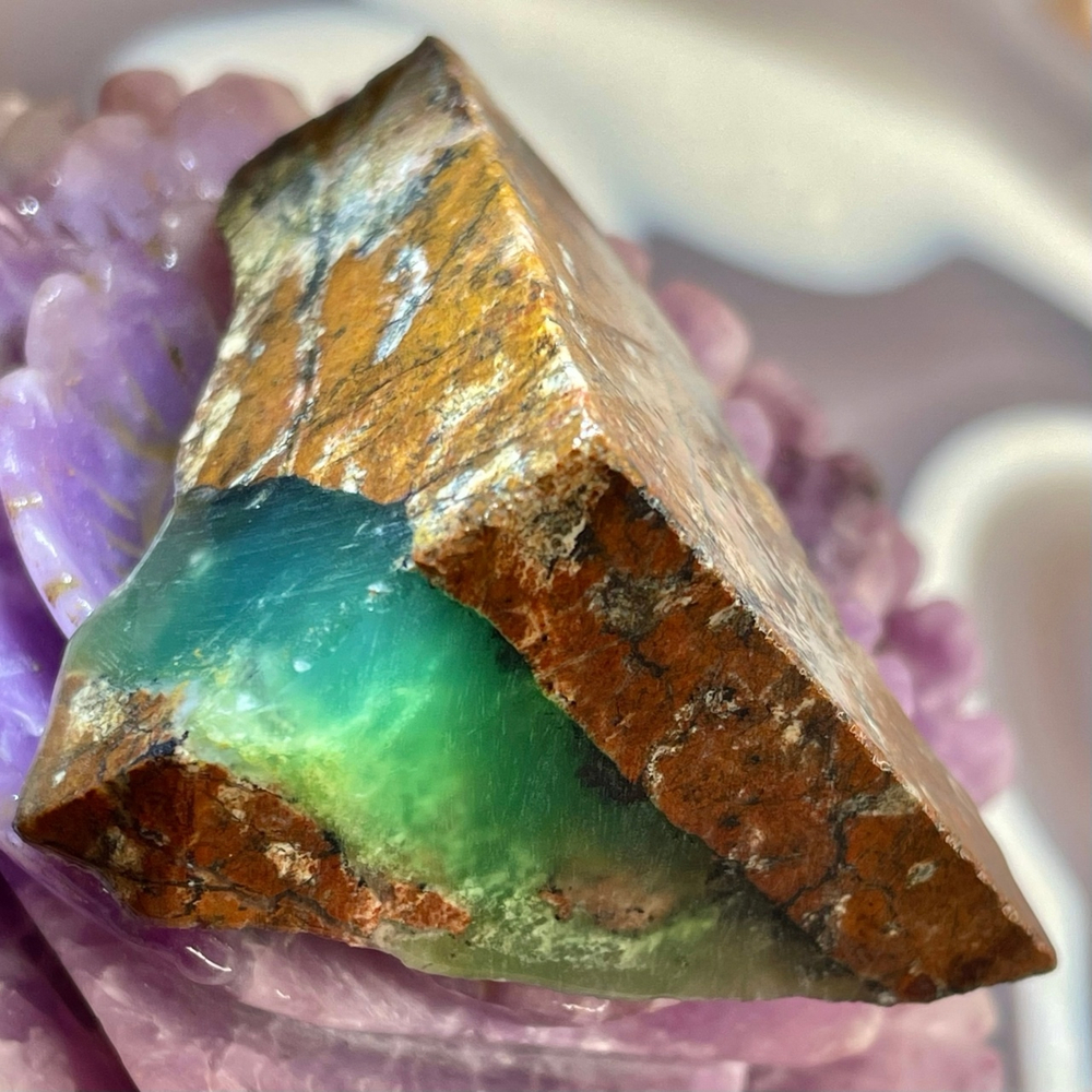 44251 Хризопраз Срез 62мм