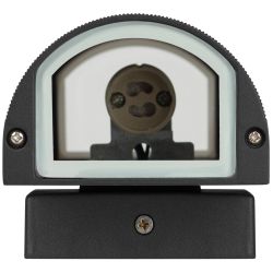 Светильник уличный настенный ЭРА «Адрия» GBW-102-BL-0230 230В 2хGU10 max 30Вт IP54 230х100x95мм вверх/вниз черный | Садово-парковые светильники