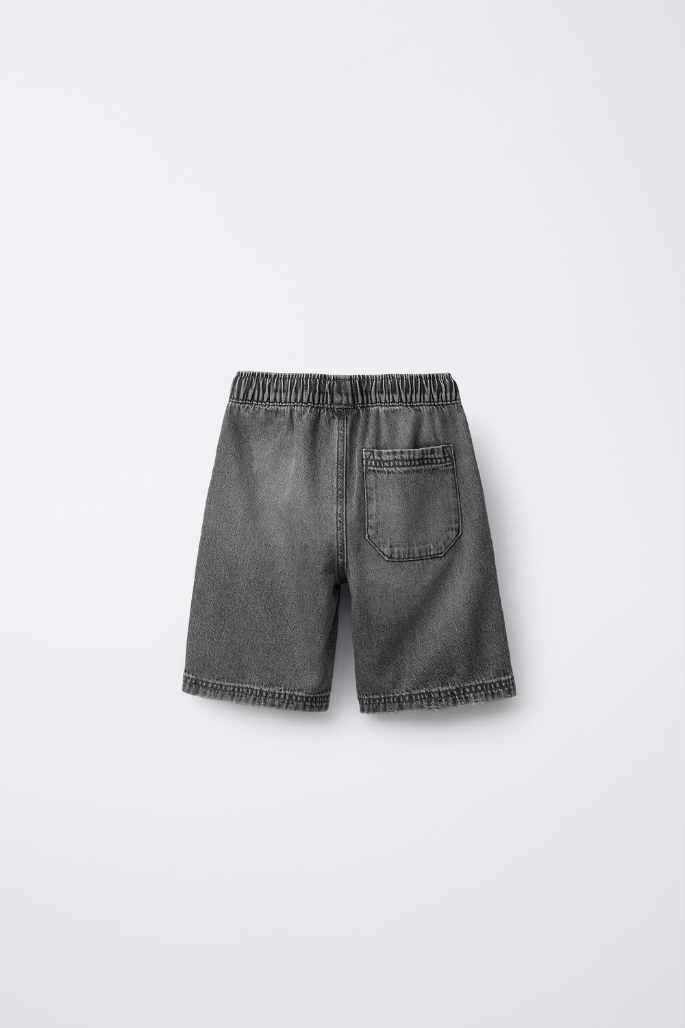 ZARA ДЖИНСОВЫЕ ШОРТЫ LOOSE FIT, МЯГКИЙ СЕРЫЙ