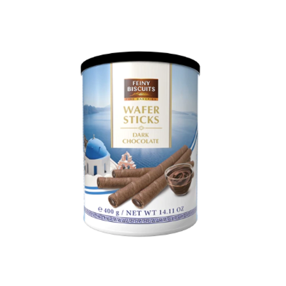 Вафельные трубочки Feiny Biscuits с темным шоколадом, 400г