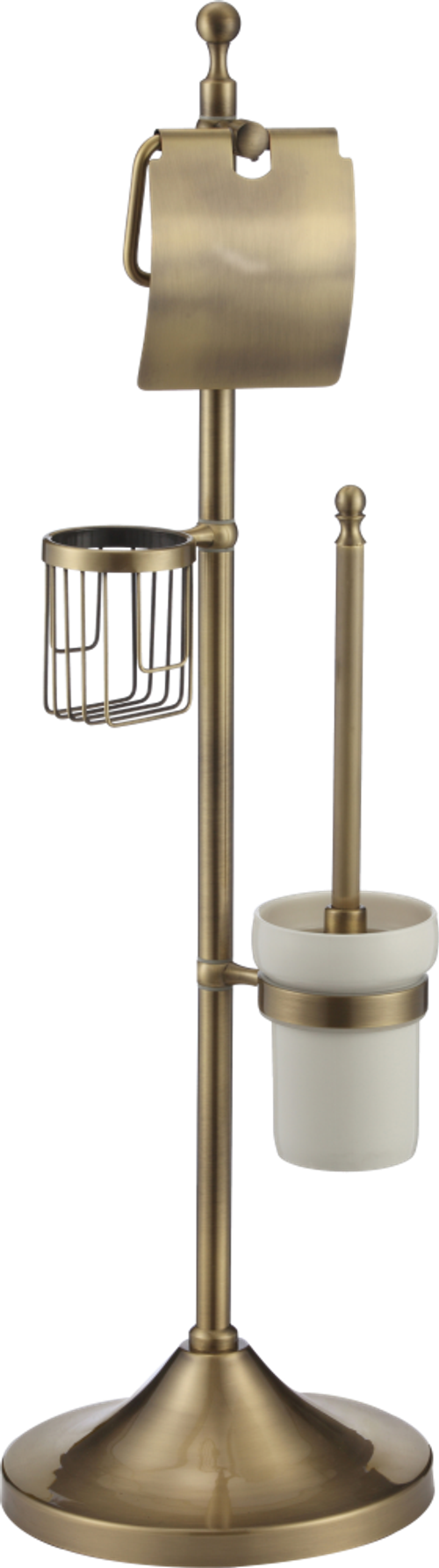 30037-D Стойка напольный (ерш,б/держ.,осв.) БРОНЗА  GANZER (4/1шт)