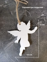 Новогодний декор ангелы 2 шт