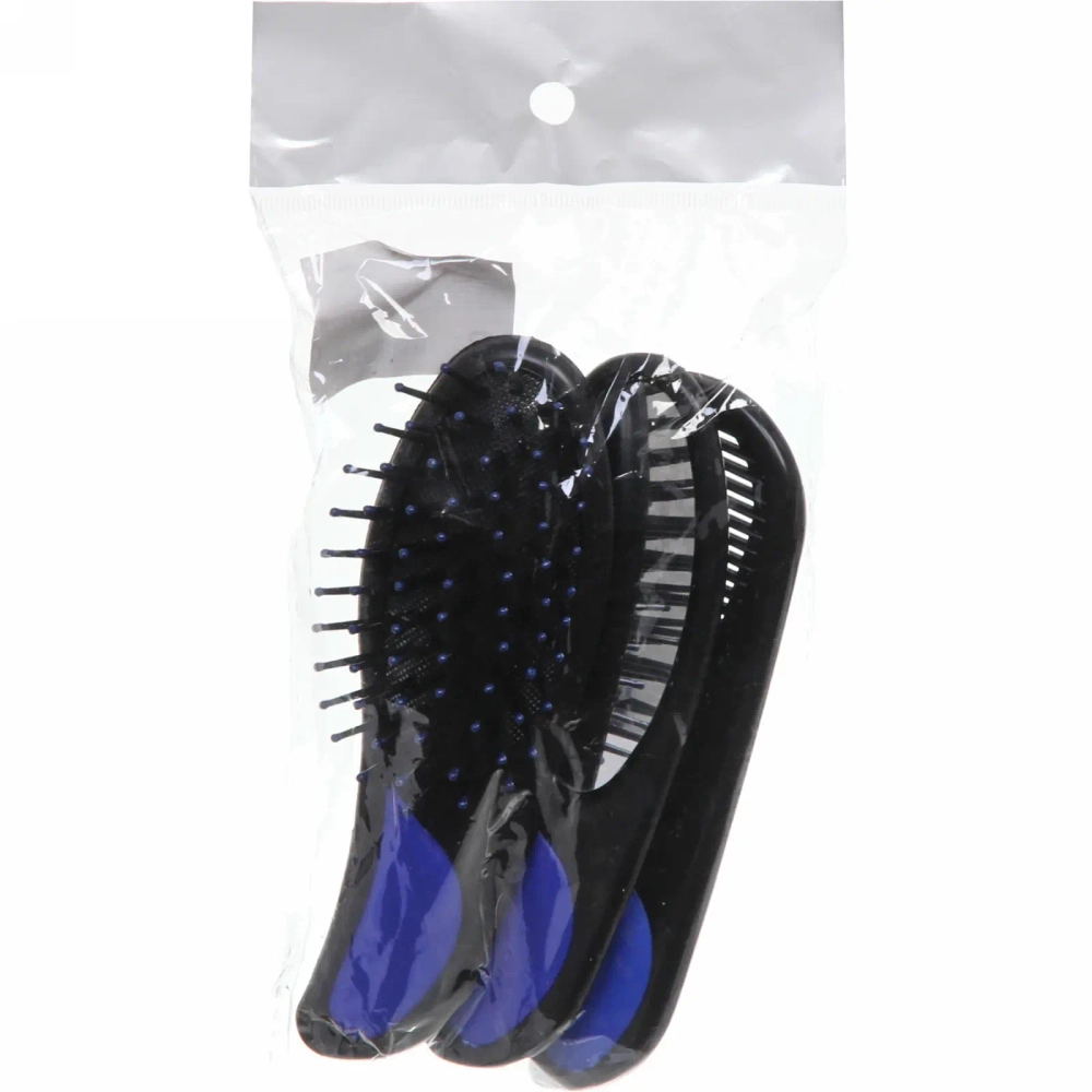 Расчески в наборе 3шт «Мини», цвет основной черный, упаковка пакет, микс 3 расцветки