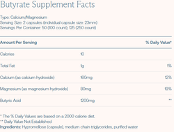 Butyrate with Calcium/ Magnesium: Gut Health Supplement капсулы BodyBio