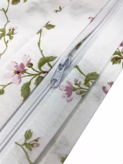 Наволочка комплект 2шт перкаль Сказка "Весенние цветы" 45х45 см на молнии