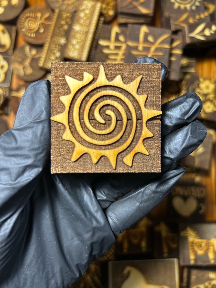 Деревянный штамп 103 (5x5 см) (Уценка!)