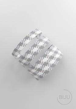 Схема PEYOTE, Схема браслета мозаичное плетение, узор из Miyuki Delica 11/0, файл PDF, №202