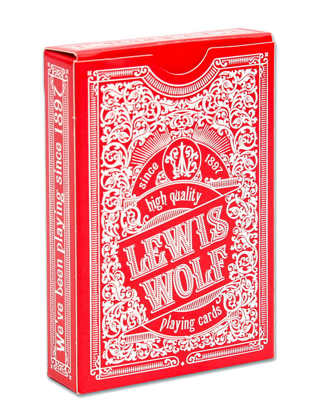 Карты игральные 54шт, "Lewis & Wolf" red, пластик