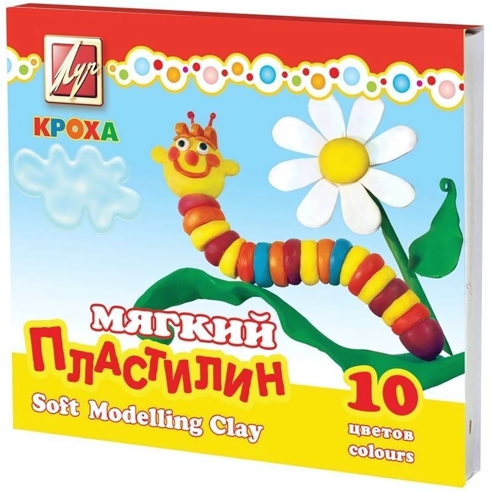 Пластилин мягкий 10цв. &quot;Кроха&quot; (Луч)