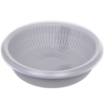 Дуршлаг пластиковый «Фаттория» 24*7,5см двойной с чашей