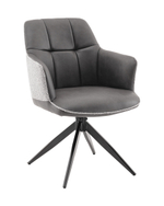 Стул обеденный Naya серый экокожа букле