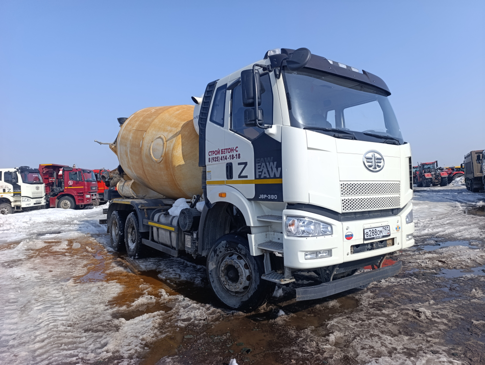 TIGARBO 6936* на шасси FAW CA 3250 6x4 Автобетоносмеситель 69366P (Дизельный, 11,1 л, 390 л.с., МТ)