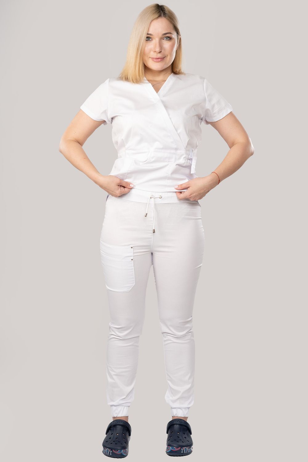 Костюм медицинский женский 386 БЕЛЫЙ