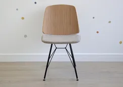 Стул E9.6 (дуб / бежевый, рогожка)