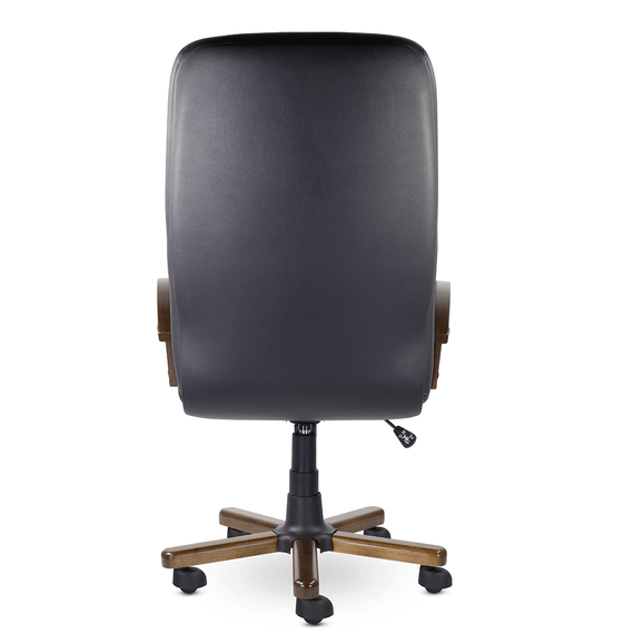 Кресло Идра В дерево D8 (темный орех) К01 (черный)