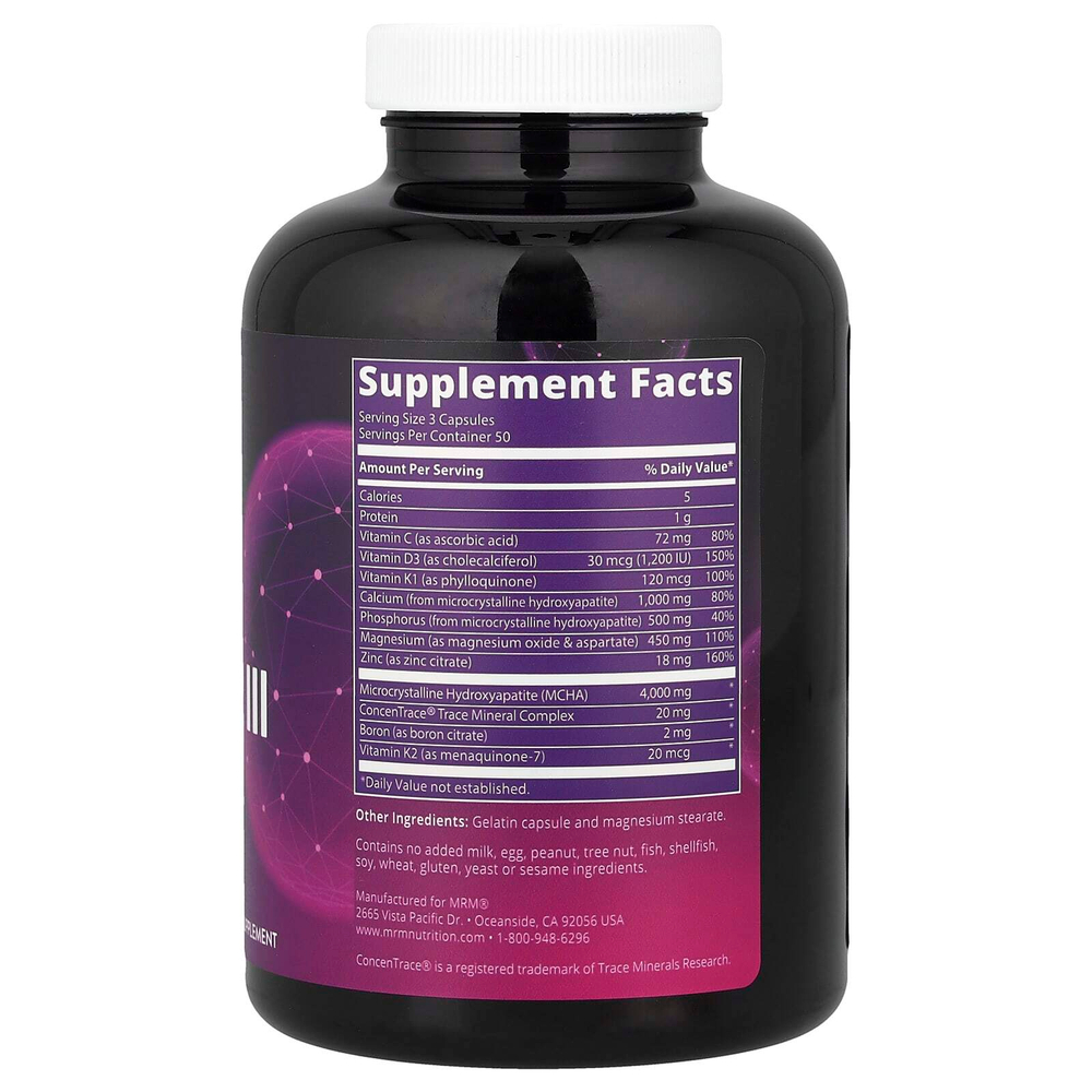 MRM Nutrition, Bone Maximizer III с MCHA, 150 капсул