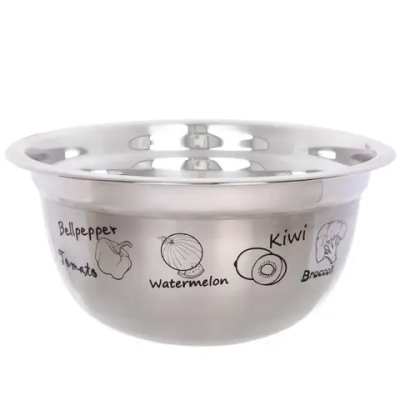 Миска из нержавеющей стали 2,6л 24*11,2см с рисунком