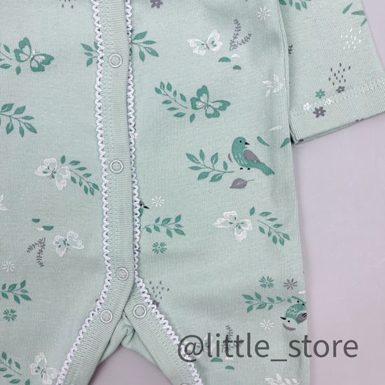 Слип хлопковый "Весенняя зелень" дымчатый нефрит