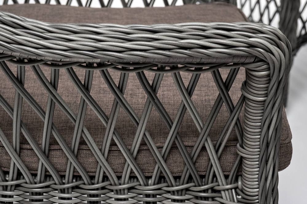 "Эспрессо–150 S" обеденная группа плетеная, цвет графит