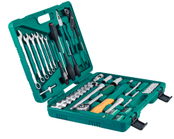 S04H52460S Набор инструмента универсальный 1/4", 1/2"DR, 60 предметов