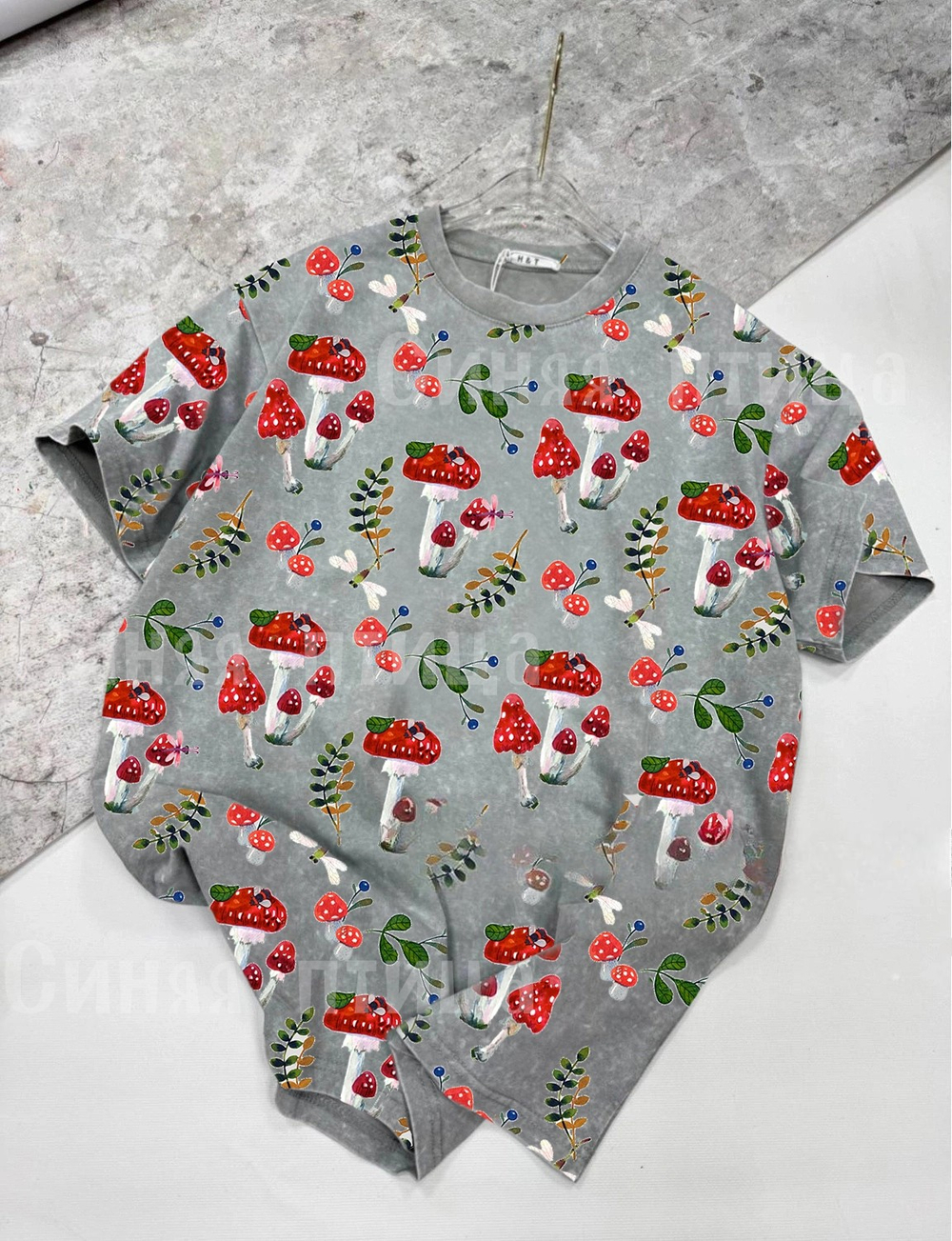 Кулирка с лайкрой МУХОМОРЫ