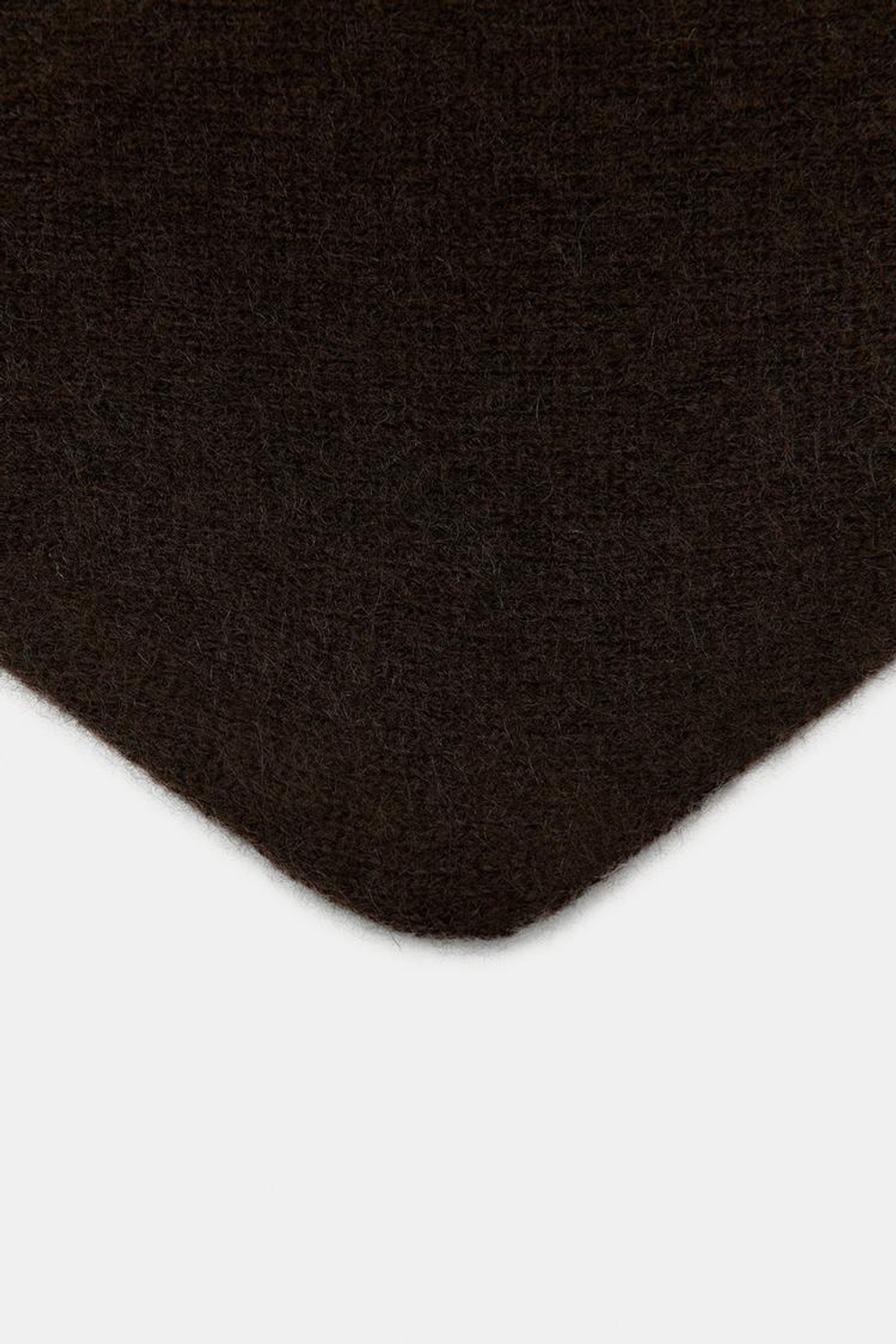 ZARA БАНДАНА ИЗ СМЕСОВОЙ ШЕРСТИ, КОРИЧНЕВЫЙ