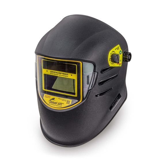 Щиток защитный лицевой сварщика РОСОМЗ НН68 CRYSTALINE ЯМАЛ Стальной Барс (маска сварщика), арт. 56845