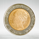 Italy 500 Lire 1985 R "Bimetallic – Head of Italy and Ship", AU