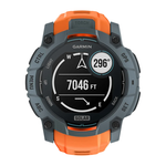 Спортивные часы Garmin Instinct 3, 50 мм, Solar, силиконовый ремешок цвета «солнцестояние» Безель сумеречного цвета, дисплей Solar со стеклом Power Glass. Ремешок с классической застёжкой — на запястье обхватом 141–213 мм